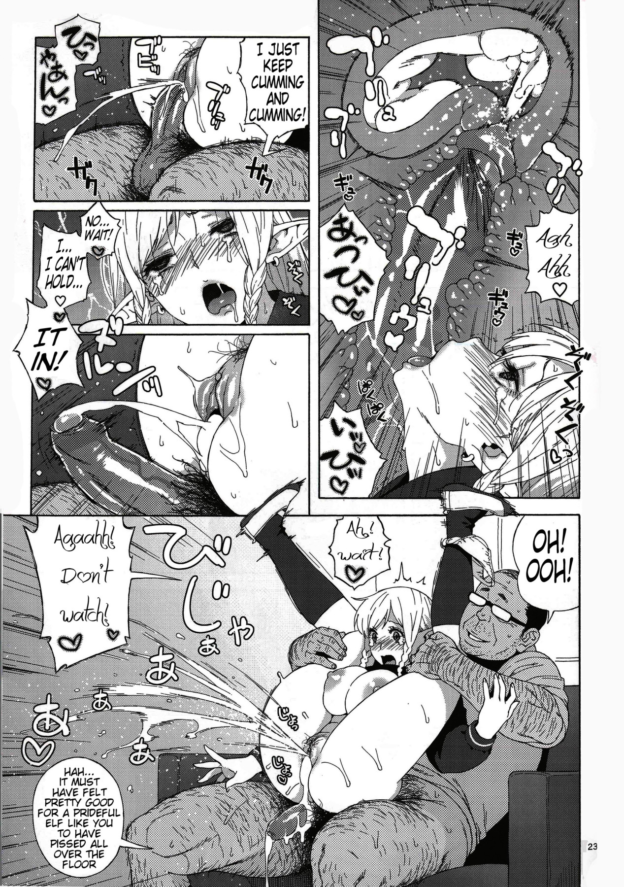 Hentai Manga Comic-High School Elven Transfer Student-Read-22